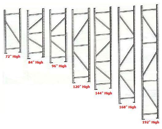 Tennsco Bulk Storage Rack Height